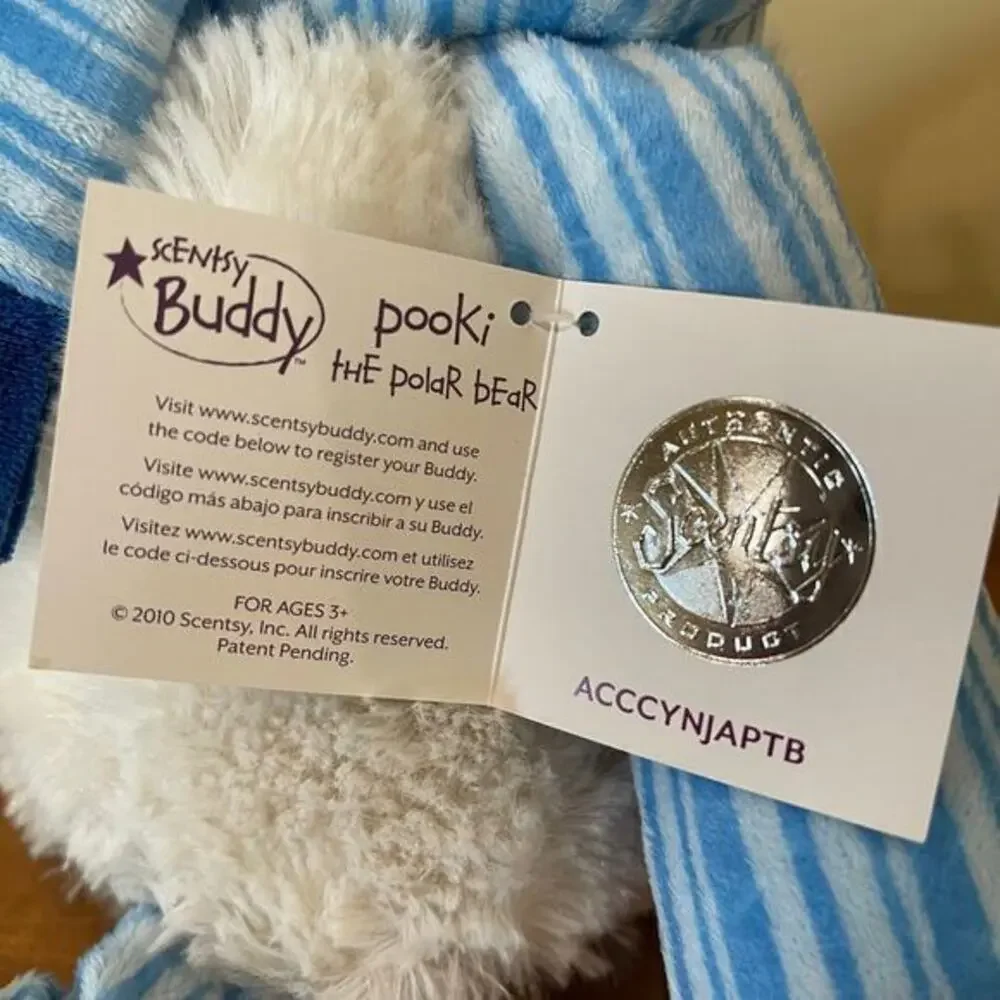 Scentsy Pooki Polar Bear Buddy‎ NWT
